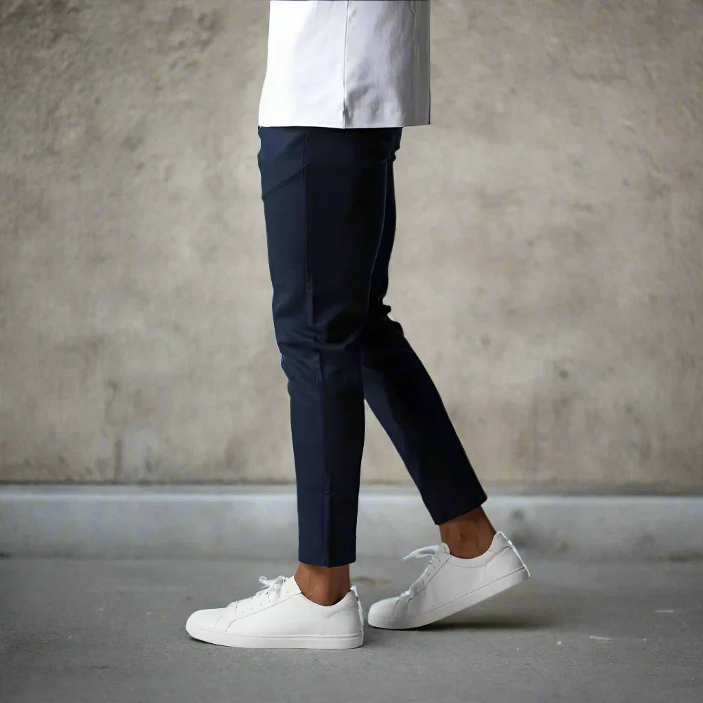 Drune | Slim Fit Chinos Baumwoll Stretch Knöchellang Bequem Und Vielseitig