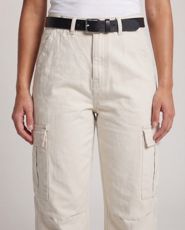 Damen Weite Cargo-Hose mit hoher Taille, Utility-Beintaschen und Relaxed-Fit Drune