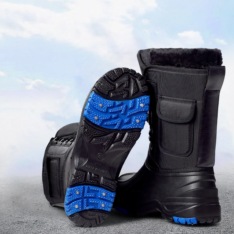 Herren Winter-Angelstiefel, wasserdicht, gefüttert