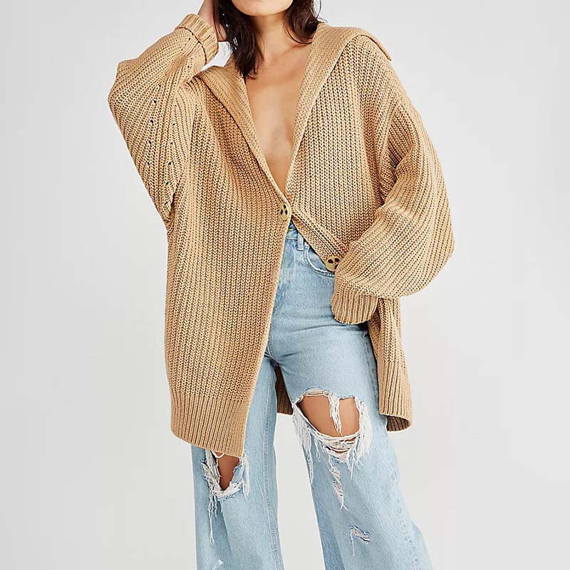 Drune | Strickstrickjacke für Damen mit Knopfleiste