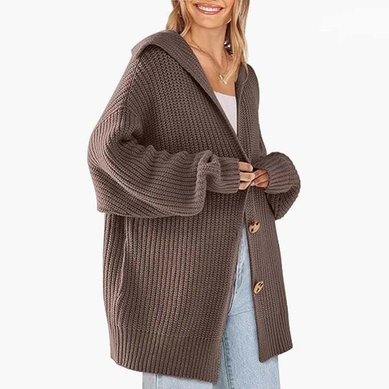 Drune | Strickstrickjacke für Damen mit Knopfleiste