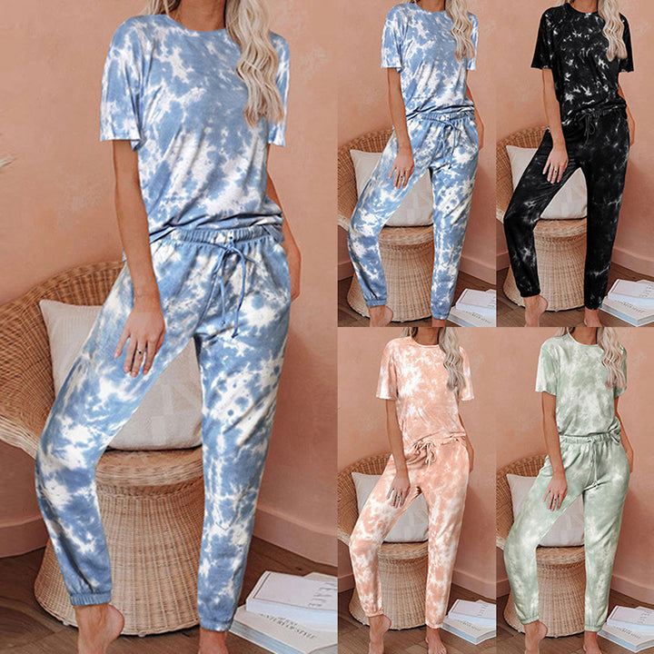 Damen Lounge Set im modernen Batikdesign Drune
