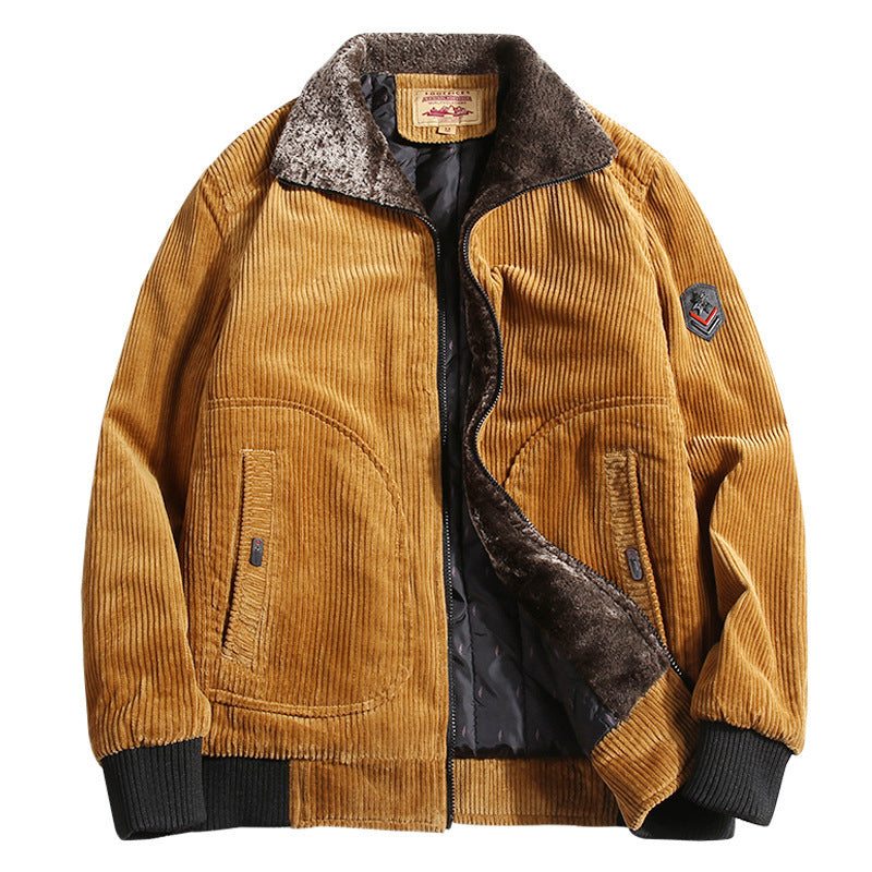 Herren Stylische Cordjacke Drune