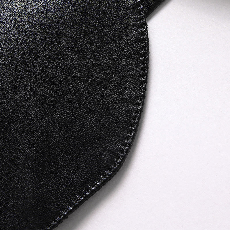 Herren Elegantes Leder-Sakko im Blazer-Cut mit feiner Glattleder-Optik Drune
