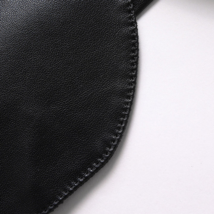 Herren Elegantes Leder-Sakko im Blazer-Cut mit feiner Glattleder-Optik Drune