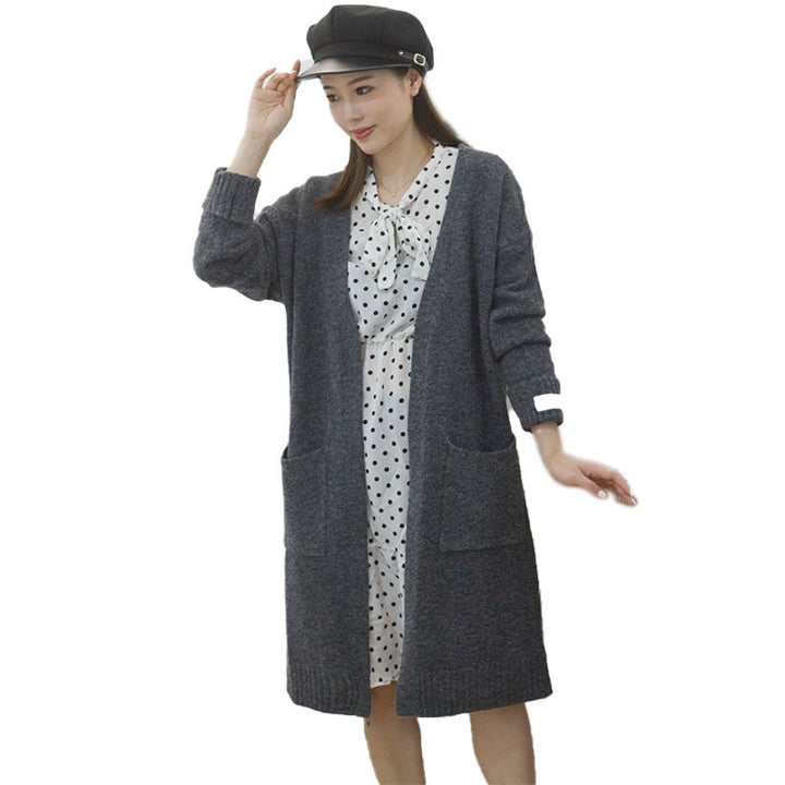 Damen Oversize-Strickjacke mit Taschen Drune