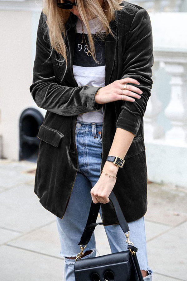 Drune | Blazer aus Samt im Streetstyle