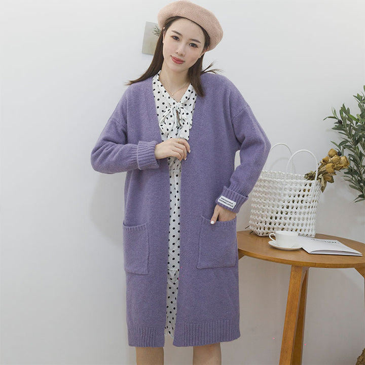 Damen Oversize-Strickjacke mit Taschen Drune