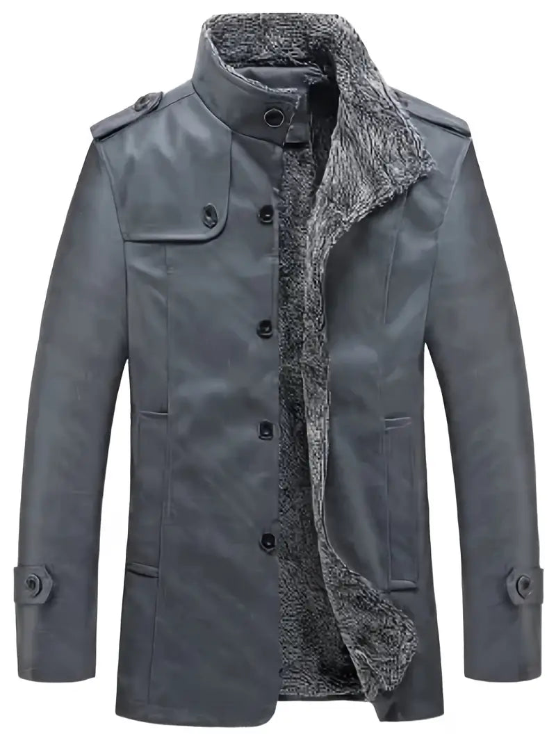 Drune |  Lederjacke mit Wolle für Herren - Perfekt für Outdoor-Aktivitäten