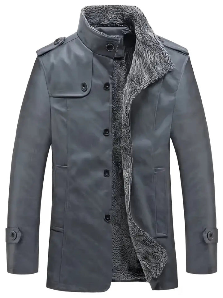 Drune |  Lederjacke mit Wolle für Herren - Perfekt für Outdoor-Aktivitäten