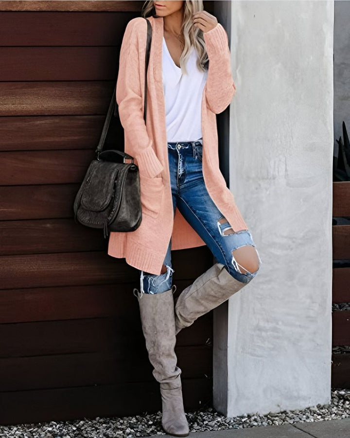 Drune | Lässiger Strick-Cardigan mit Taschen