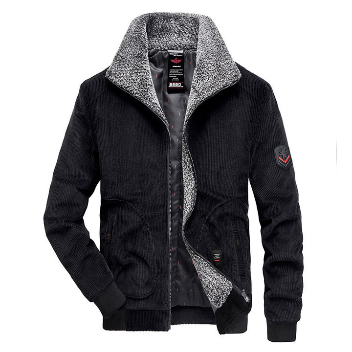 Herren Modische Cordjacke mit Teddyfutter Drune