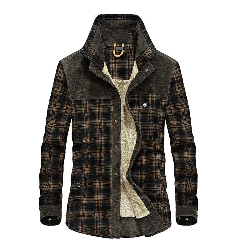 Herren Wärmende und Stilvolle Flanelljacke Drune