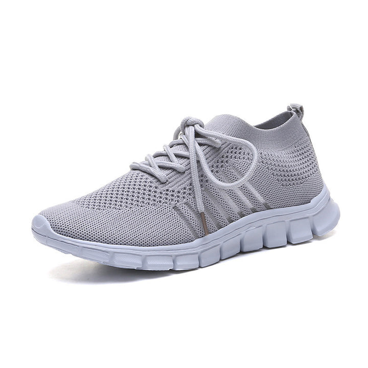 Damen atmungsaktiver Strick-Sneaker mit flexibler Segmentsohle und Komfortfußbett Drune