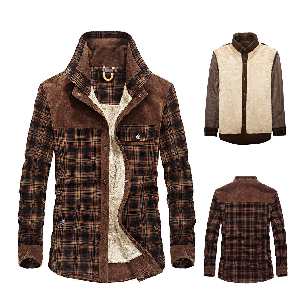 Herren Wärmende und Stilvolle Flanelljacke Drune