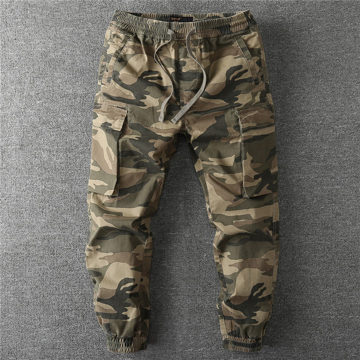 Herren Cargo-Jogginghose mit elastischem Bund, Kordelzug und aufgesetzten Taschen Drune