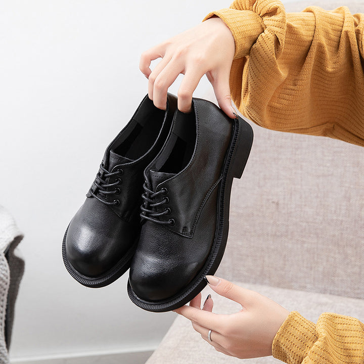 Damen Schnürschuhe aus hochwertigem Leder mit robustem Sohlenprofil Drune