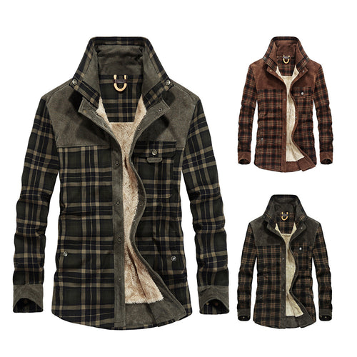 Herren Wärmende und Stilvolle Flanelljacke Drune