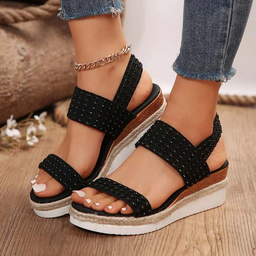 Drune | Bequeme Sommer Plateau Sandalen Mit Keil Für Frauen