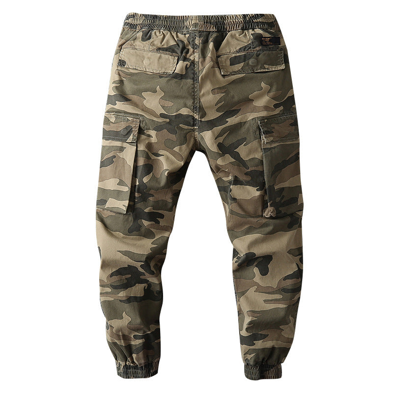 Herren Cargo-Jogginghose mit elastischem Bund, Kordelzug und aufgesetzten Taschen Drune