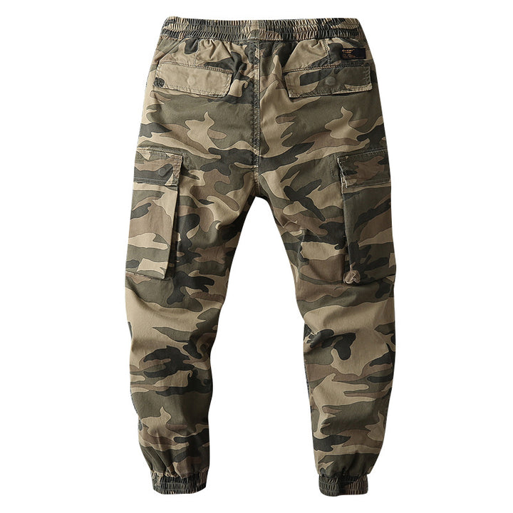 Herren Cargo-Jogginghose mit elastischem Bund, Kordelzug und aufgesetzten Taschen Drune