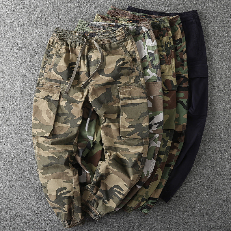 Herren Cargo-Jogginghose mit elastischem Bund, Kordelzug und aufgesetzten Taschen Drune