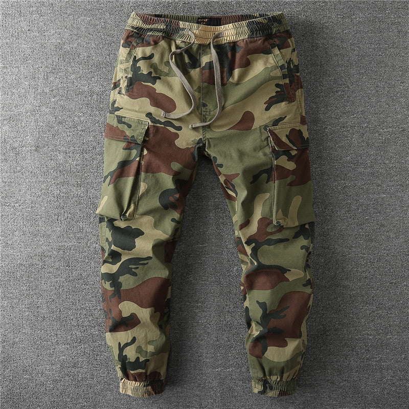 Herren Cargo-Jogginghose mit elastischem Bund, Kordelzug und aufgesetzten Taschen Drune