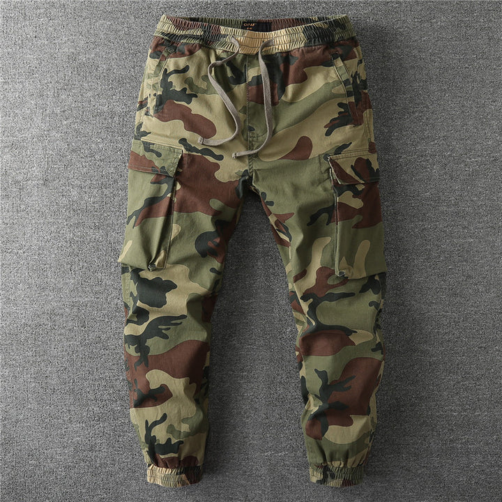 Herren Cargo-Jogginghose mit elastischem Bund, Kordelzug und aufgesetzten Taschen Drune