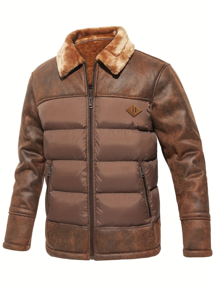 Drune | 2-in-1 Dicke Kapuzen Thermo Winter Jacke Für Herren - Perfekt für Outdoor-Aktivitäten