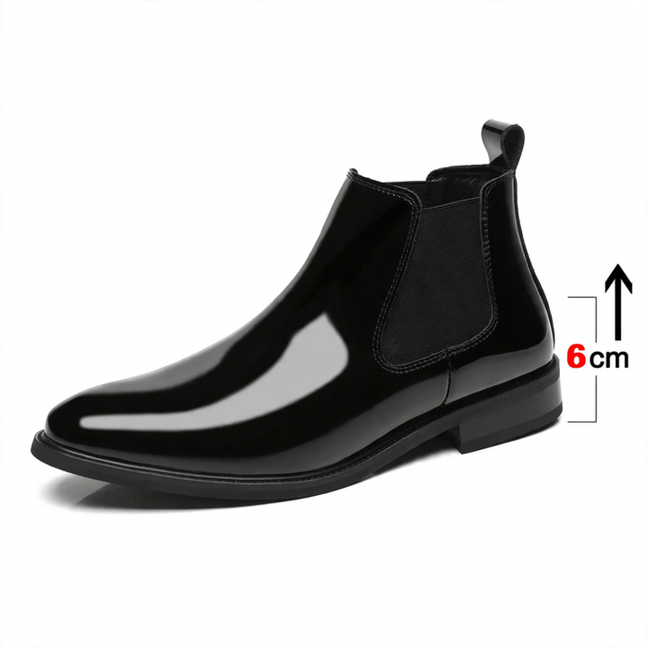 Herren Chelsea-Stiefel aus Leder mit optionaler Erhöhung