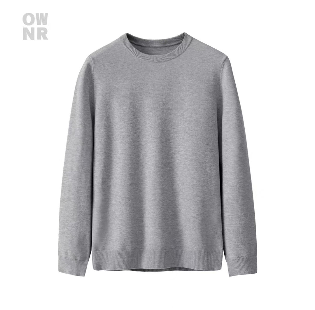 Herren-Strickpullover, schmal geschnitten, Rollkragen