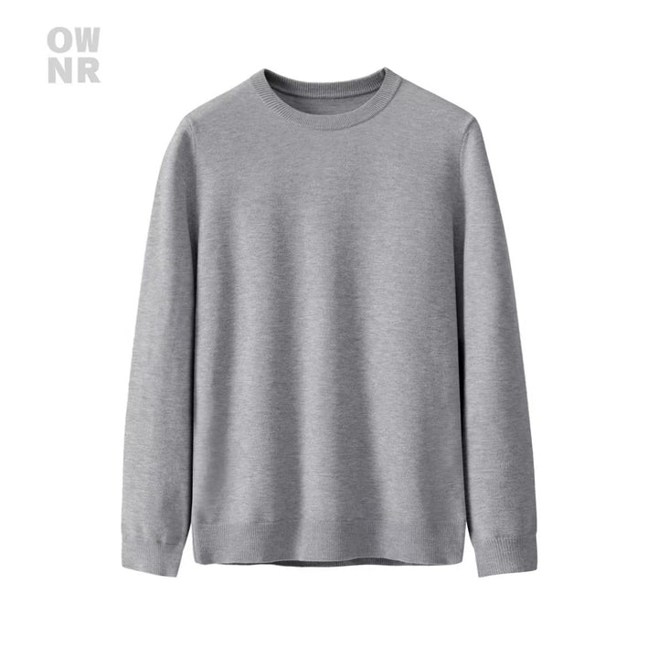Herren-Strickpullover, schmal geschnitten, Rollkragen