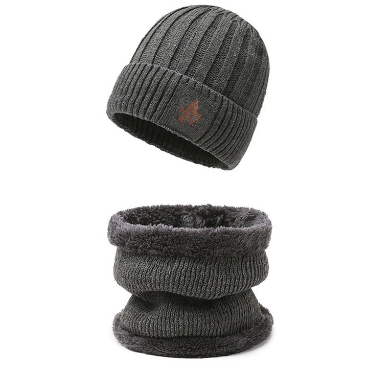 Strickmütze und Nackenschutz Set, gefüttert, für Herren