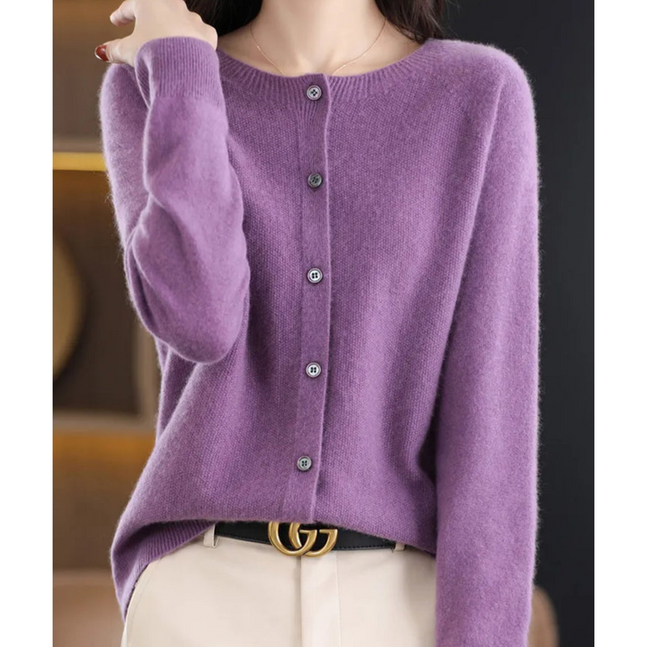 Drune | Cardigan - 100% Merinowolle Weicher Strickpullover