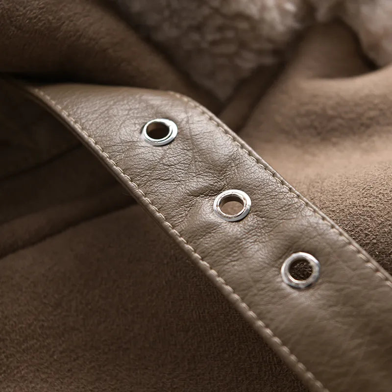 Drune | Wildleder Winterjacke - Warm & Stilvoll