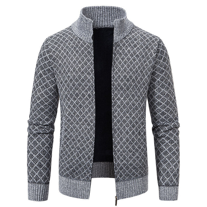 Drune | Lässige karierte Jacke mit hohem Kragen für Männer