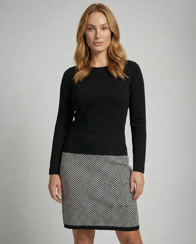 Schickes Hahnentritt Kleid Damen | Drune