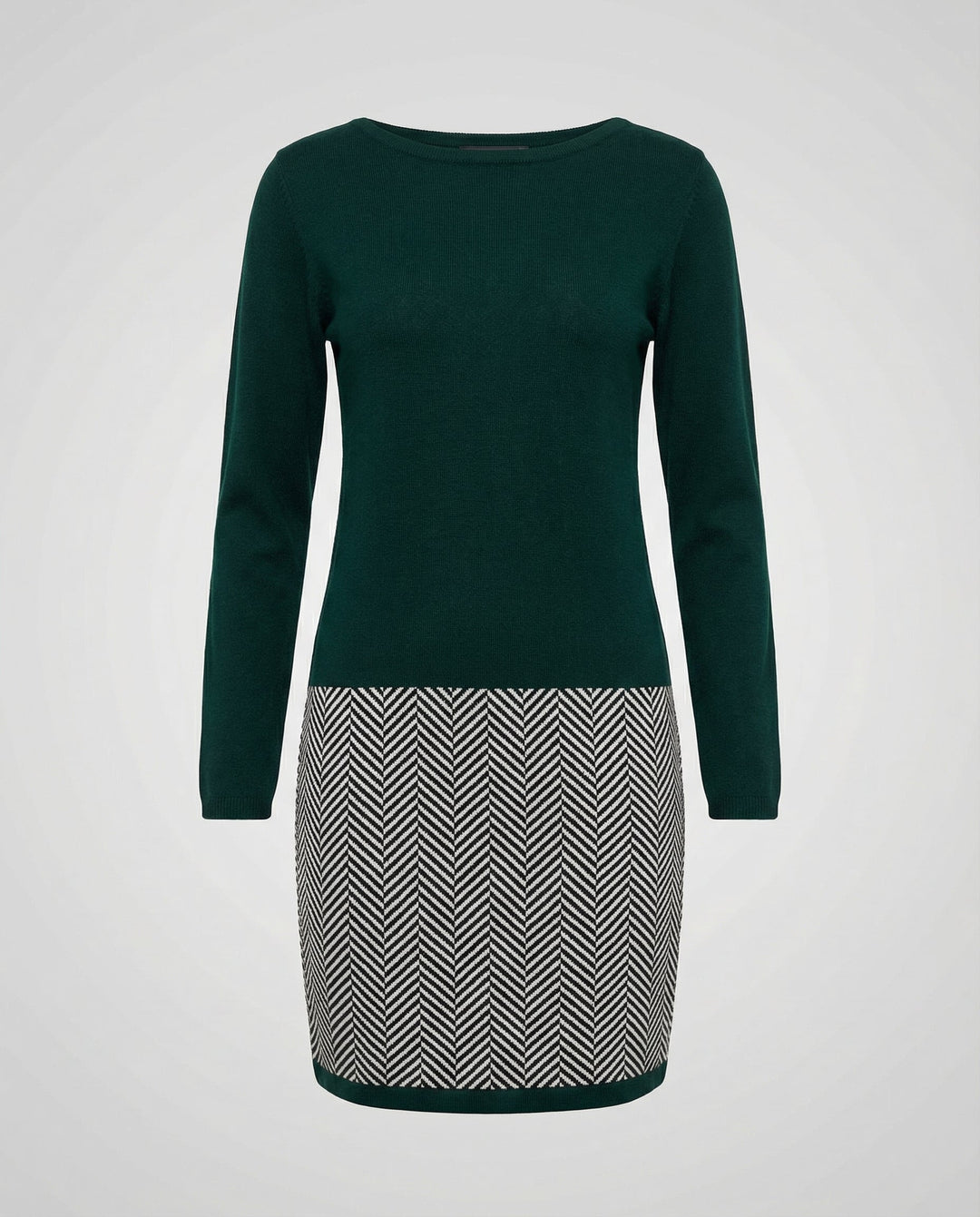Schickes Hahnentritt Kleid Damen Drune