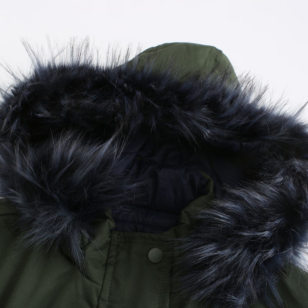 Drune | Damen Winter Steppmantel Wende-Parka aus Baumwolle