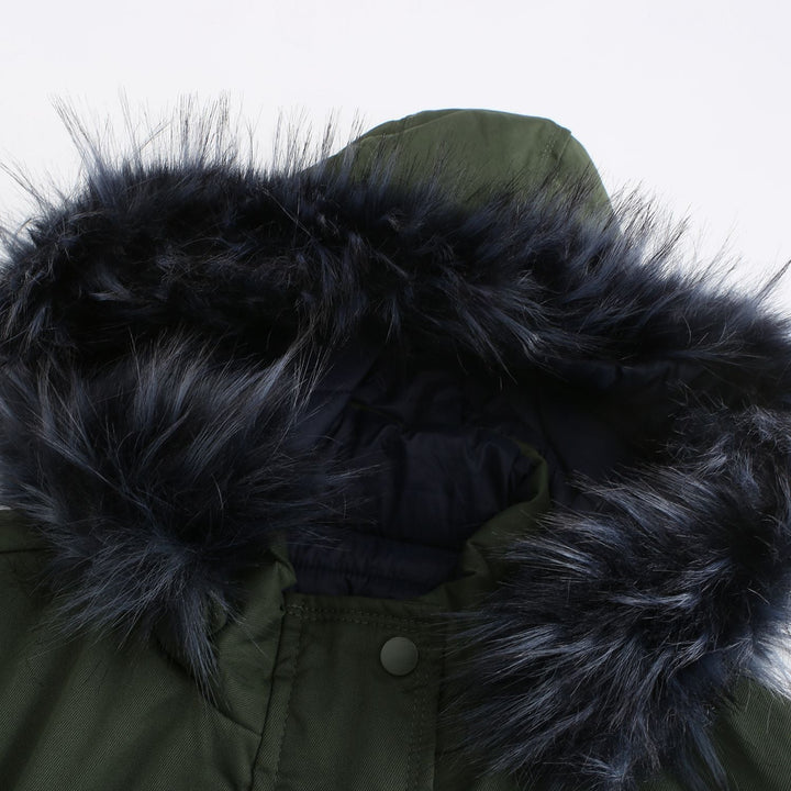 Drune | Damen Winter Steppmantel Wende-Parka aus Baumwolle