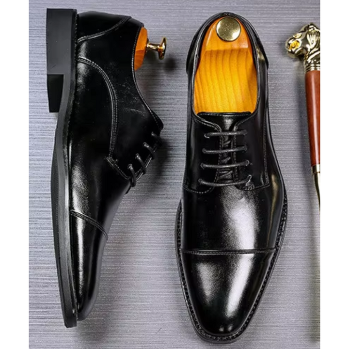 Drune | Luxuriöse Leder Herrenschuhe Mit Schnürung Und Polierter Oberfläche