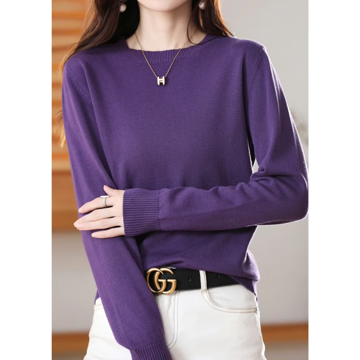 Drune | Cashmere Pullover Damen Klassischer Rundhals, Weich & Atmungsaktiv