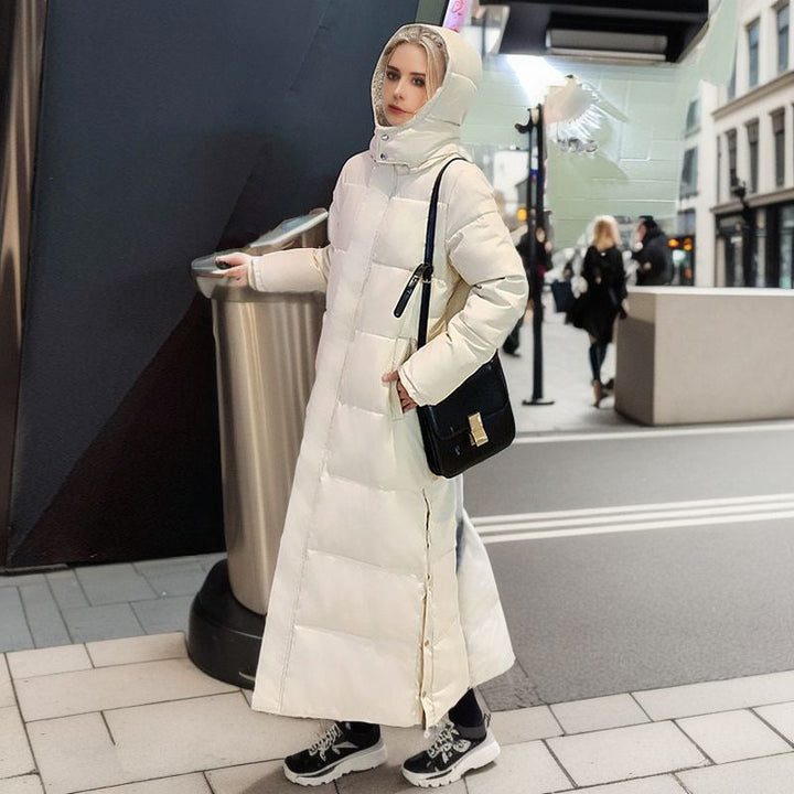 Drune | Warme Gefütterte Damen Pufferjacke mit Kapuze