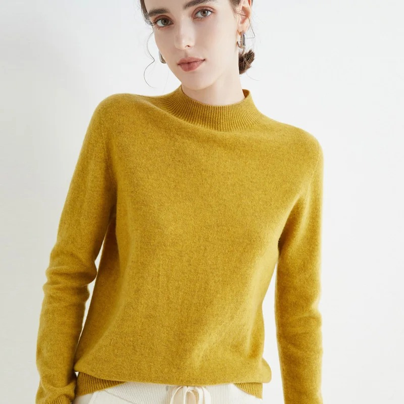 Drune | Cashmere Pullover Damen Rundhals Weicher und Leichter Strickpullover