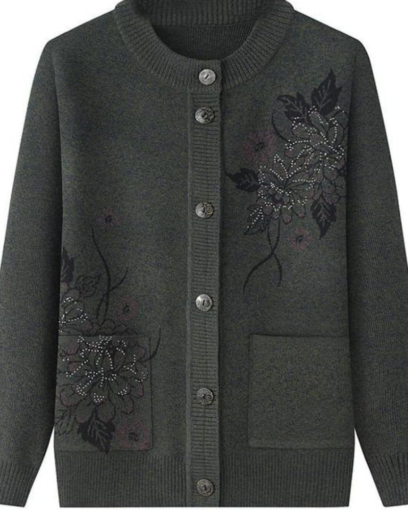 Drune | Floral Charm Strickjacke