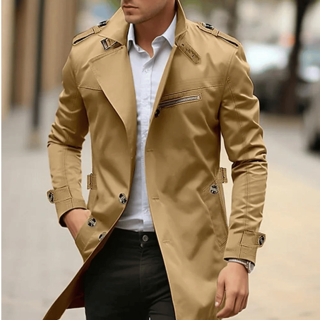 Drune | Klassischer Trenchcoat für Herren