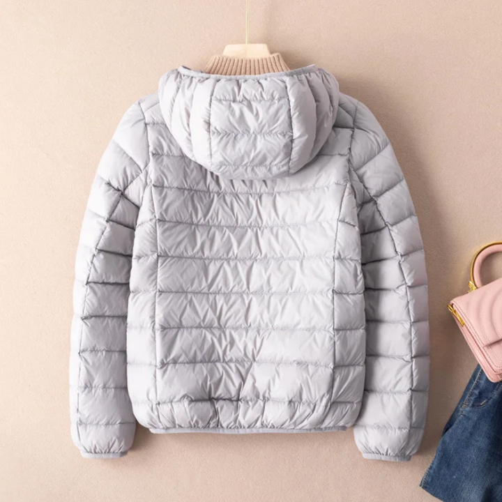 Drune | Steppjacke Leicht mit Kapuze Warm Gefüttert Lässige Passform