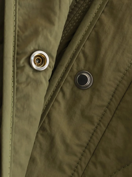 Drune | Elegante Langarm-Steppjacke mit Ein-Knopf-Verschluss Ideal für Herbst/Winter