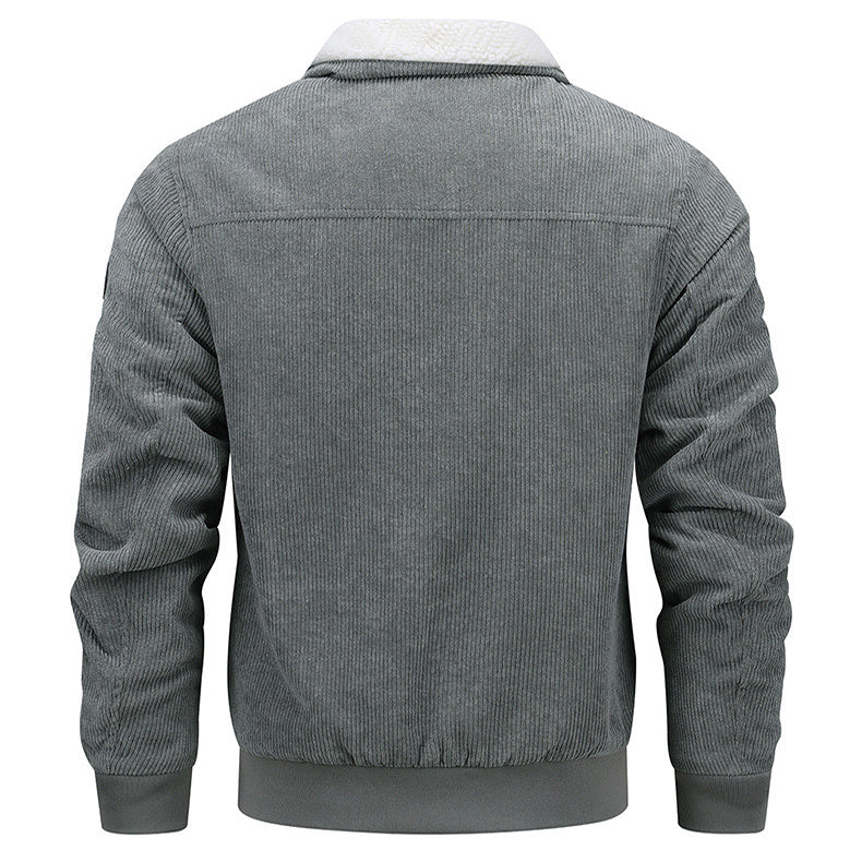 Drune | Cordjacke mit warmem Kragen für Männer