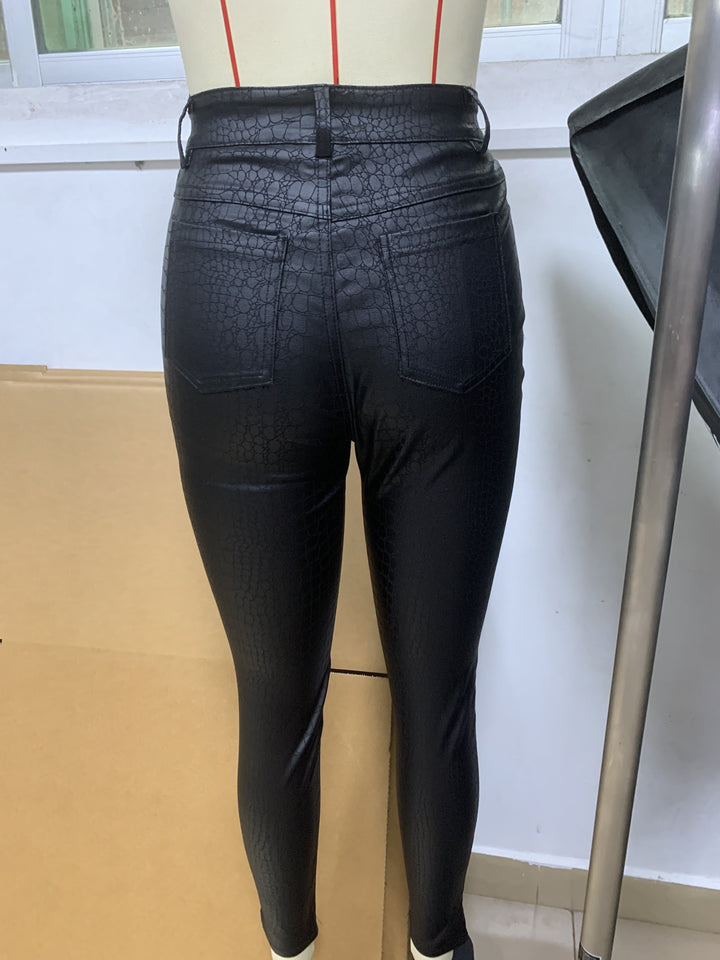 Drune | Beschichtete Skinny Jeans Mit Hoher Taille
